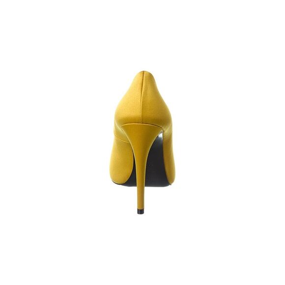 Saint Laurent Monceau 110 Satin Pump, Yellow - Picture 3 of 5